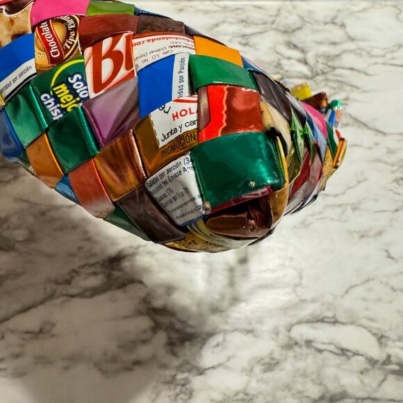 HANDMADE VINTAGE Whimsical Candy Wrapper Shoulder Bag - Picture 5 of 11